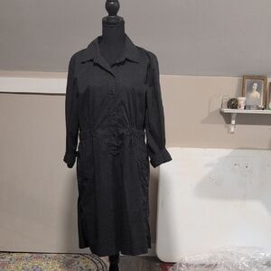 Banana Republic Classic Black Shirt dress